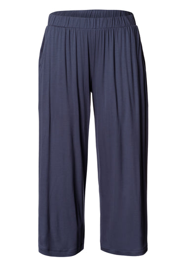 Sleep And Lounge Crop Knit Pants Print | Smoky Blue 79386-1534